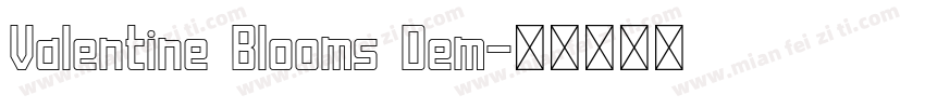 Valentine Blooms Dem字体转换